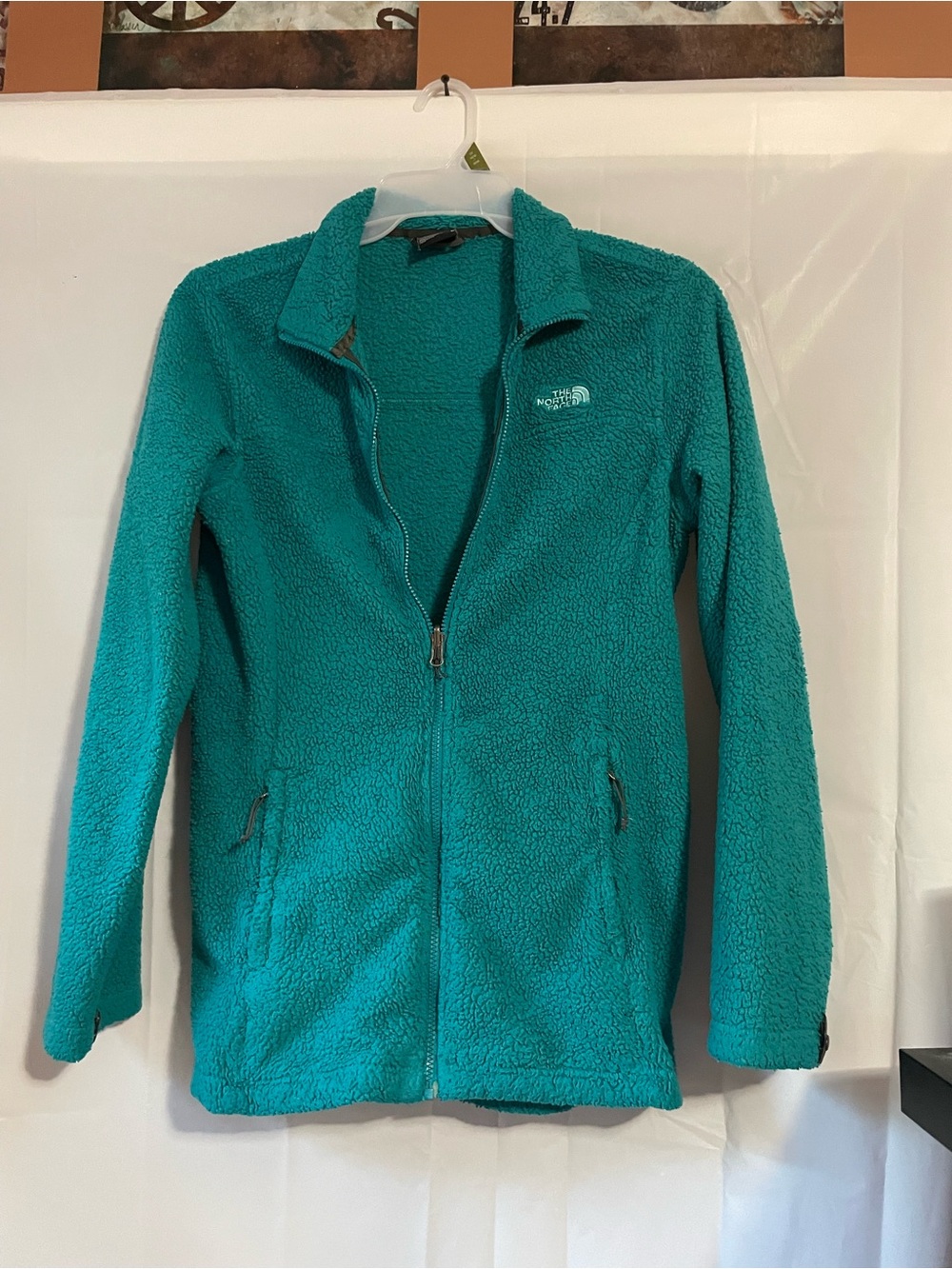 The North Face Women’s Teal Sherpa Fleece Jacket